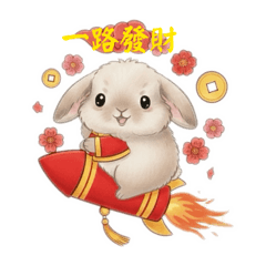 呆Mo兔兔日常-胖Q拜年