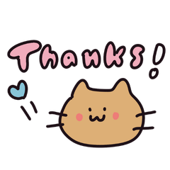 Cute cat stickers English 3