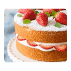 いちごケーキ動的スタンプ.