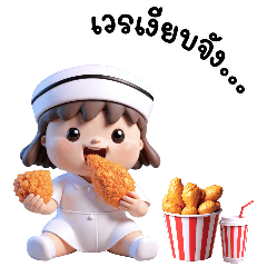 Cute Nurse - 3D pastel