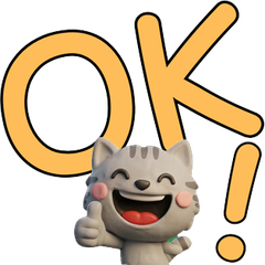 Moving 3D Grey Cat  30th