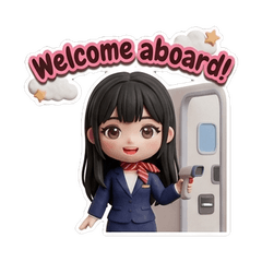 空飛ぶ笑顔！CAのかわいい毎日