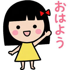 Cute Daily Girl Simple Stickers