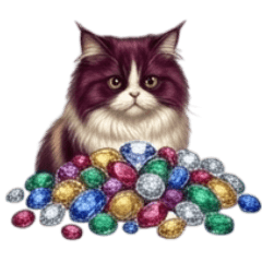 豪華な宝石猫の丁寧な日常敬語