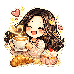 Cute Chibi Girl Sticker