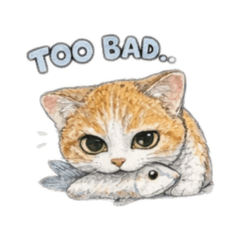 Oranglet the kitty in actions