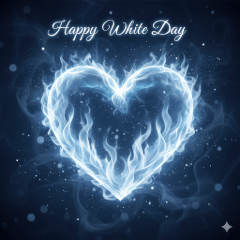 White Day Blue Flame