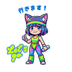 Cat Ear Fitness Girl
