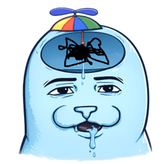 Blue Blob Boo Boo Mood