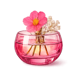 Mini clear vase, Vivid