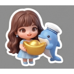 不同造型的Q萌女孩❤️