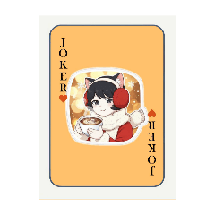 喵星女孩日常趣味貼圖（鬼牌系列）