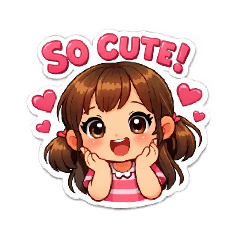 cute little brown haired girl