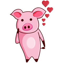 かわいいピギーをウインクする Line スタンプ Line Store かわいいピギーをウインクする Line スタンプ Line Store