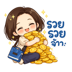 Chibi Funny Girl Stickers