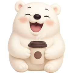 Polar bears are small and cute (No Text)