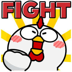 ニワトリ de あーる★デカ文字＆カラフル