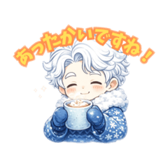 ほっこり冬を遊ぶ！雪の子スタンプ