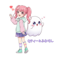 Q-Tea & Fuwarin Daily Stickers 2