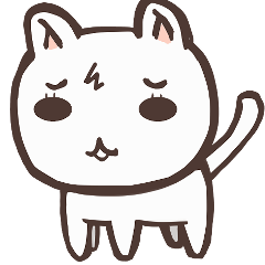 Worried Cat Sticker