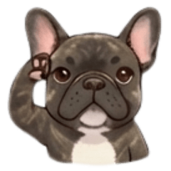 フレンチブルドッグ（子犬）イラスト版