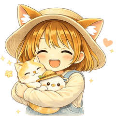 Tamami the Cat  Gentle Daily Sticker