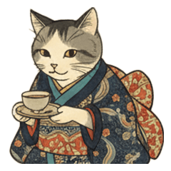 Ukiyoe Cats Daily Life