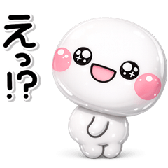 ぷくつやシール風♡ず~っと使えるお返事