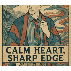 AI制作浮世絵風英語台詞付きスタンプ8