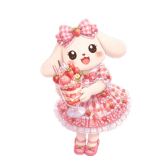 Crystal-chan Strawberry Greetings