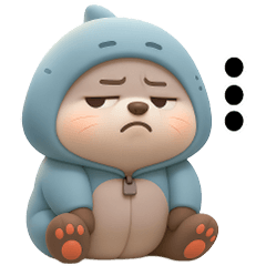 Uong a cute seal in a shark costume