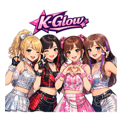 K-Glow Idol Stickers
