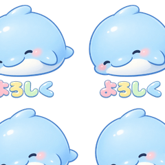 Cute Dolphin Sticker 1