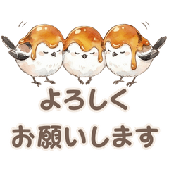 Shimaenaga Dango Cute Stickers