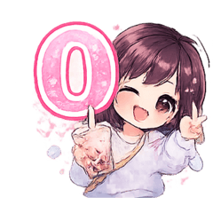 可愛好用數字貼圖 月份