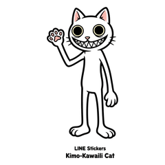 Kimo-Kawaii Cat Stickers