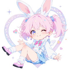 Dreamy cute bunny