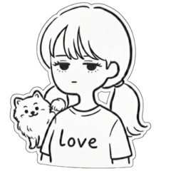 Daily Pomeranian & Girl Stickers