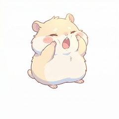Fluffy Round Critter Daily Stickers