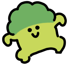 綠花椰菜和花椰菜動漫貼紙