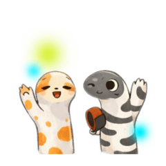 spotted garden eel Cute life