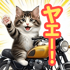 Nyanko Bikers: Rider Message Stickers