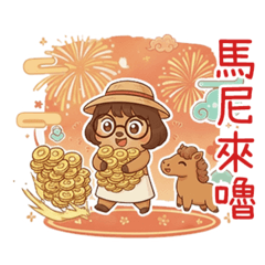 阿豚馬年馬上好運連連