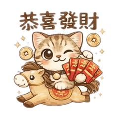 馬年貓咪祝賀