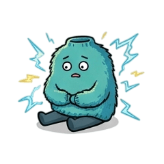 充滿靜電的毛衣