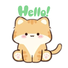 可愛貓貓手繪貼圖