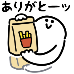 Smiling fast food (Japanese)