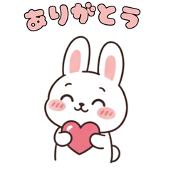 Clear Background Bunny Stickers