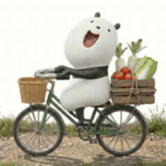 【3D】豆パンダ/大人丁寧