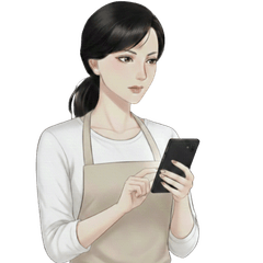 喜欢竖屏短剧的主妇角色，无文字